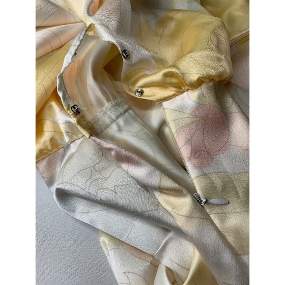 Zizi Women’s Long Dress Cream Blush Peach Color Size 8 Tea Party Wedding - Picture 6 of 12